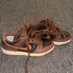 Boys Brown and Black Sneakers size 1.5